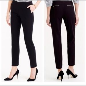 J.Crew back zip pant in bonded crepe /10/